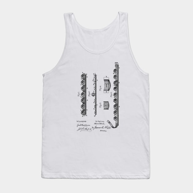 Musical Instrument vintage Patent Drawing Tank Top by skstring